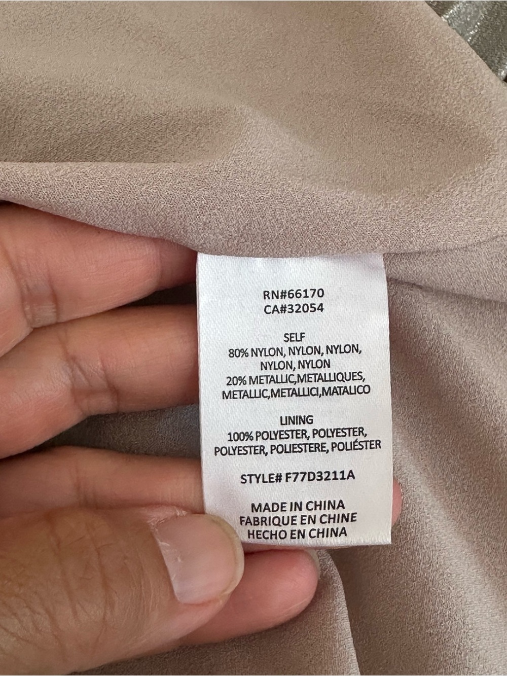 Anthropologie Elevenses Lunar Pleated Midi Dress Shimmering Champagne Size 6 EUC - Picture 13 of 13
